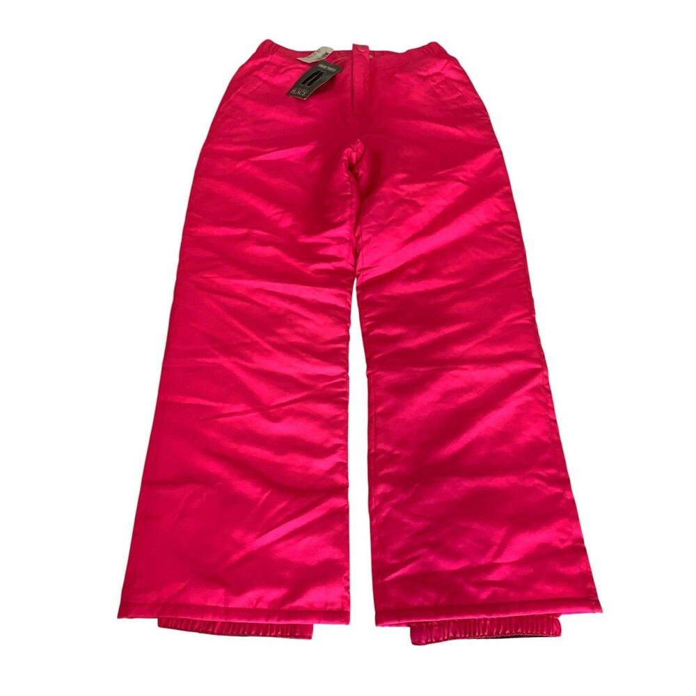 The Children's Place Snow Pants Girls 12 Winter Fleece Lined Hot Gossip Neon